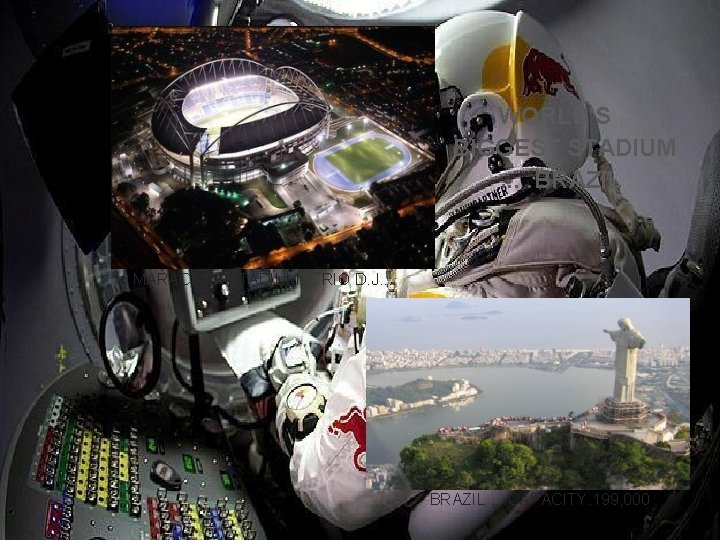 WORLD'S BIGGEST STADIUM . . BRAZIL MARACANA STADIUM. . RIO D. J. . BRAZIL.