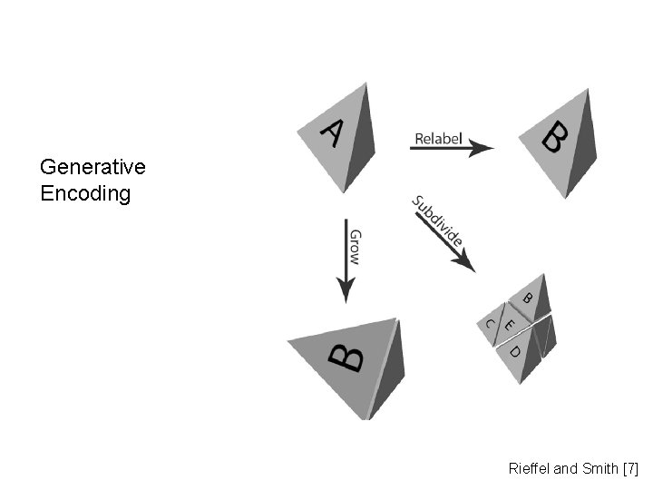 Generative Encoding Rieffel and Smith [7] 