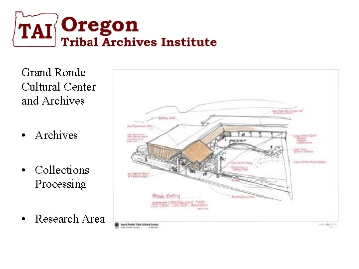 Grand Ronde Cultural Center and Archives • Archives • Collections Processing • Research Area