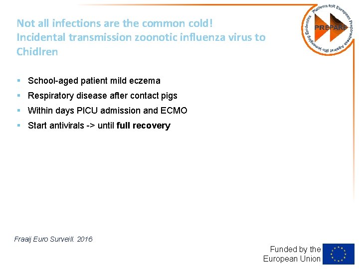 Not all infections are the common cold! Incidental transmission zoonotic influenza virus to Chidlren