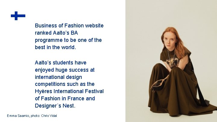 Business of Fashion website ranked Aalto’s BA programme to be one of the best