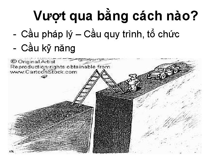 Vượt qua bằng cách nào? - Cầu pháp lý – Cầu quy trình, tổ