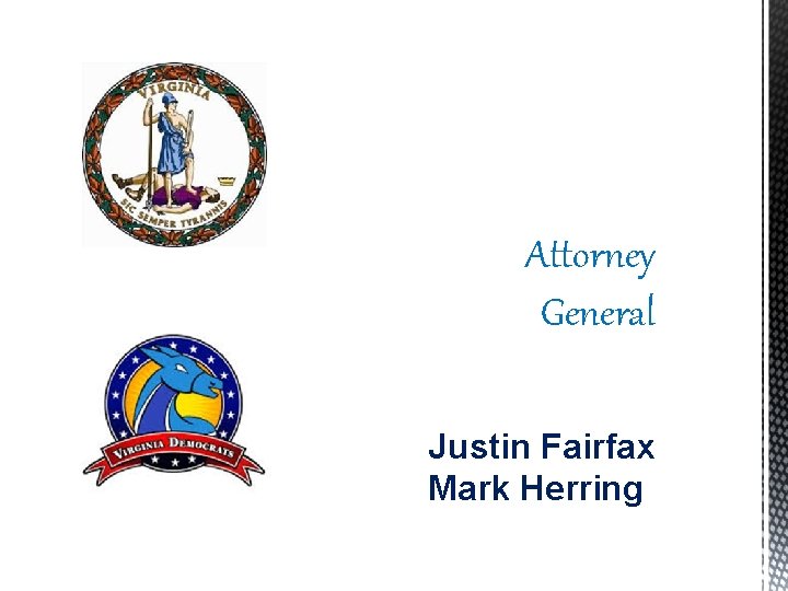 Attorney General Justin Fairfax Mark Herring 