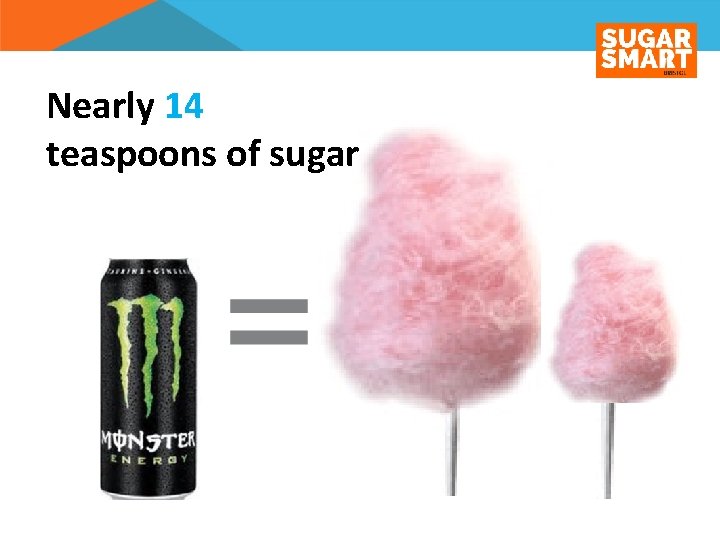 Nearly 14 teaspoons of sugar 