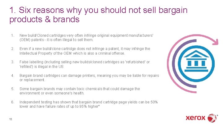 1. Six reasons why you should not sell bargain products & brands 1. New