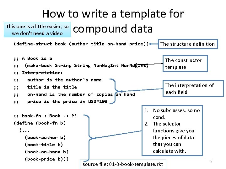 How to write a template for This one is a little easier, so compound