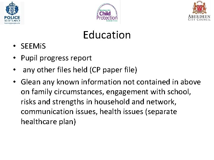 • • Education SEEMi. S Pupil progress report any other files held (CP • • Education SEEMi. S Pupil progress report any other files held (CP