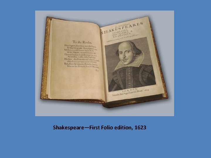 Shakespeare—First Folio edition, 1623 