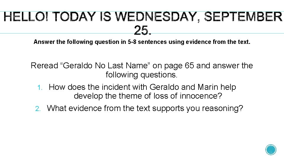 Answer the following question in 5 -8 sentences using evidence from the text. Reread