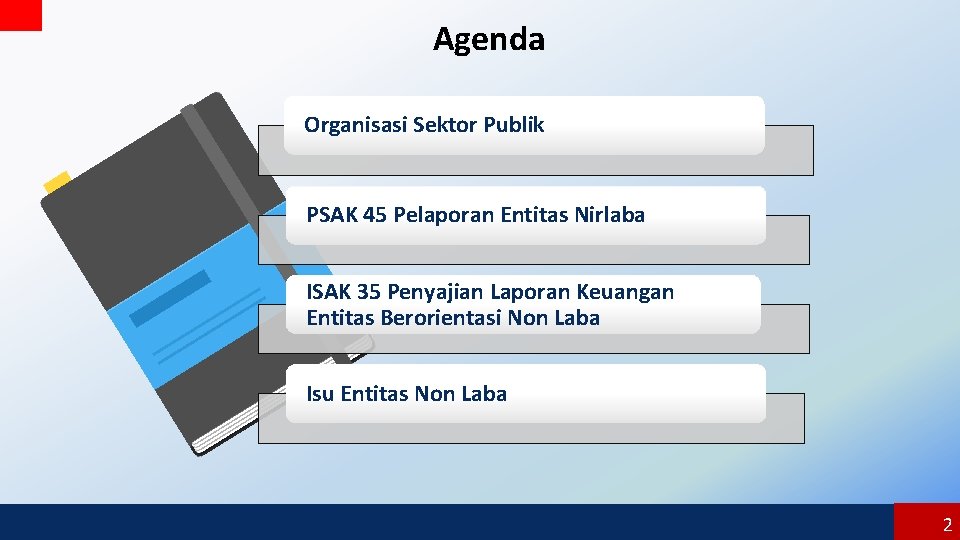 Agenda Organisasi Sektor Publik PSAK 45 Pelaporan Entitas Nirlaba ISAK 35 Penyajian Laporan Keuangan