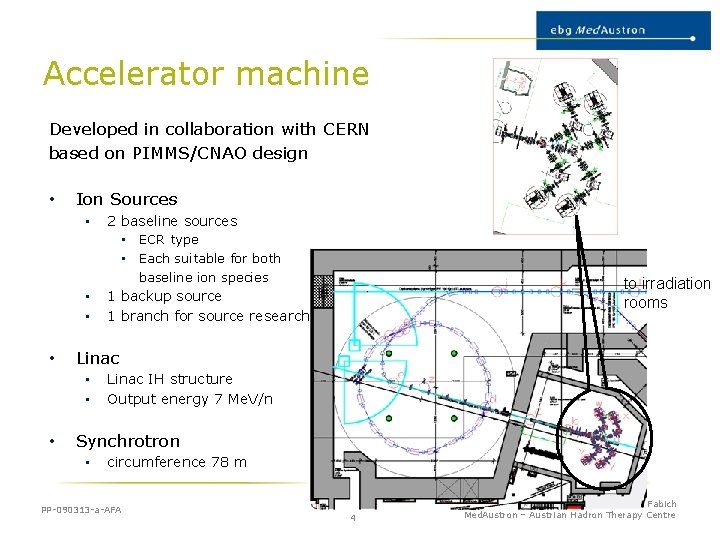 Accelerator machine Developed in collaboration with CERN based on PIMMS/CNAO design • Ion Sources