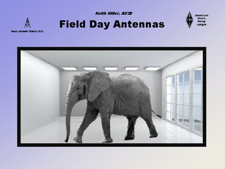 Keith Miller, AE 3 D Field Day Antennas 