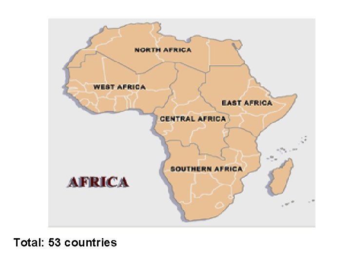 Total: 53 countries 