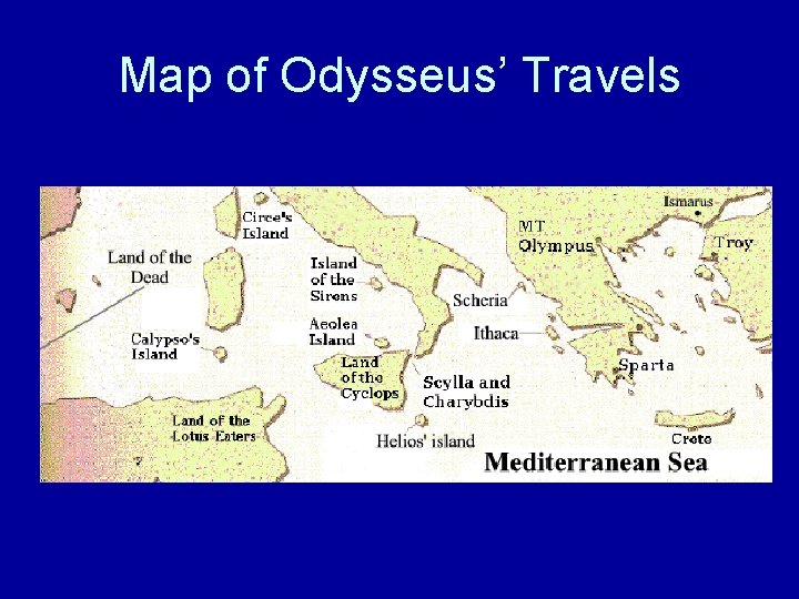 Map of Odysseus’ Travels 