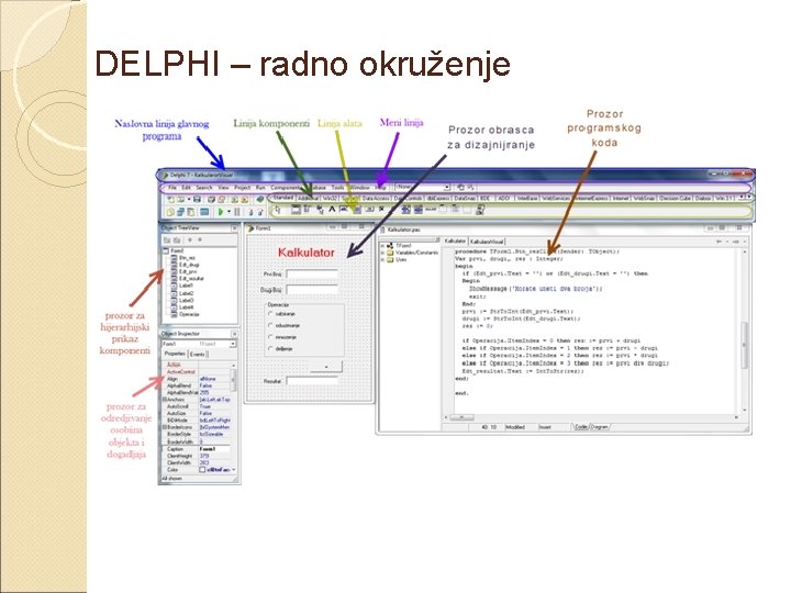 DELPHI – radno okruženje 