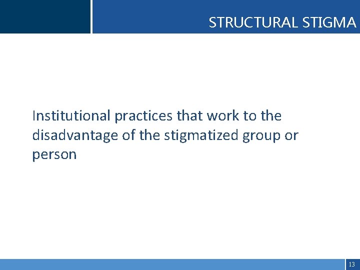 Click to edit Master. STIGMA title style STRUCTURAL • Click to edit Master text