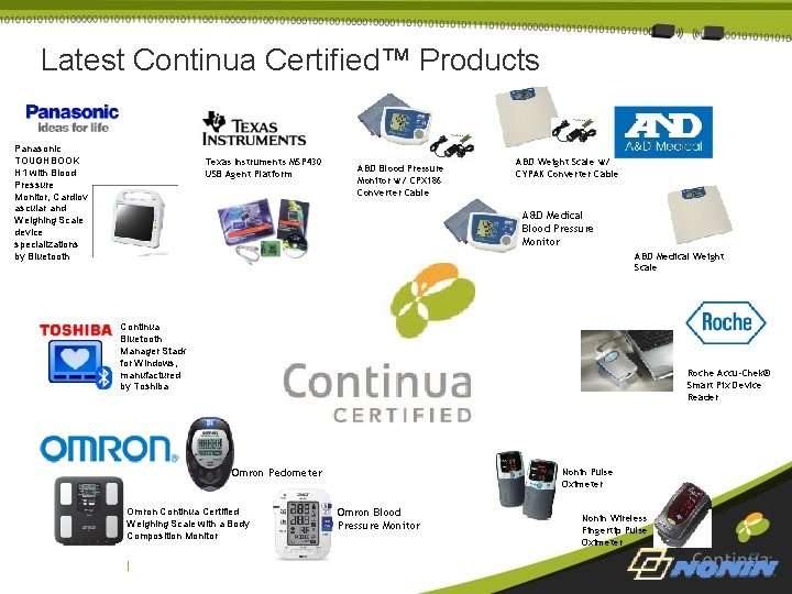 Latest Continua Certified™ Products Panasonic TOUGHBOOK H 1 with Blood Pressure Monitor, Cardiov ascular