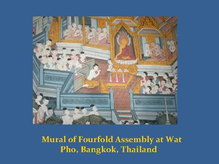  Mural of Fourfold Assembly at Wat Pho, Bangkok, Thailand 