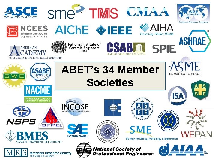 ABET’s 34 Member Societies 