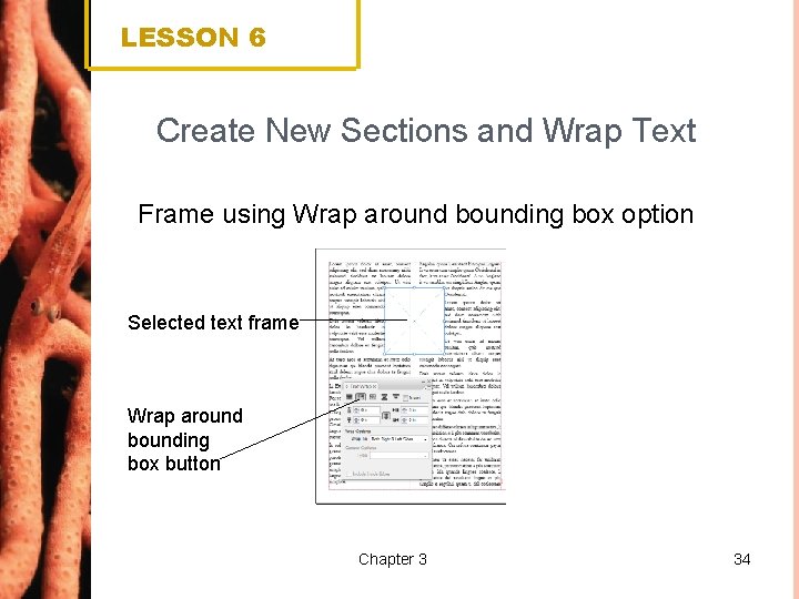 LESSON 6 Create New Sections and Wrap Text Frame using Wrap around bounding box