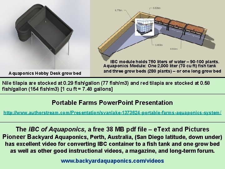 Hobby: Fish tank and desk top grow bed One fish for four plants Aquaponics