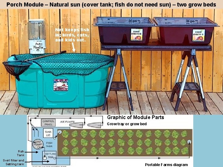 Porch Module – Natural sun (cover tank; fish do not need sun) – two