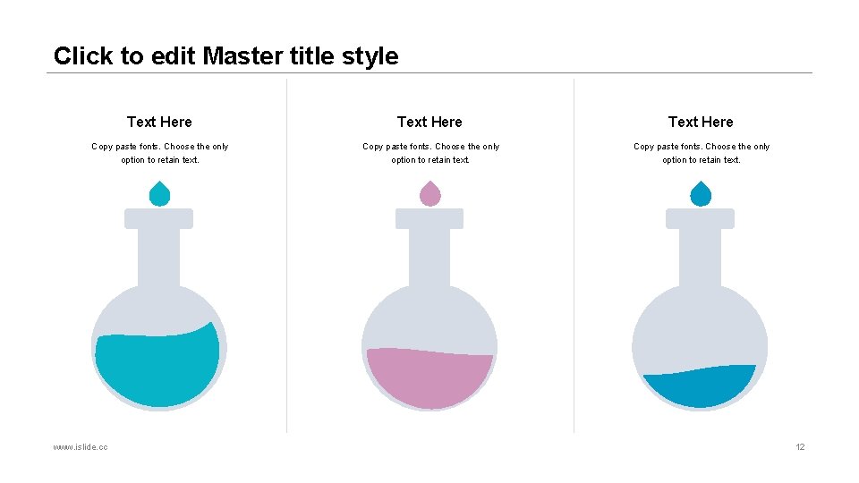 Click to edit Master title style Text Here Copy paste fonts. Choose the only