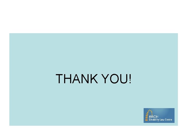 THANK YOU! 