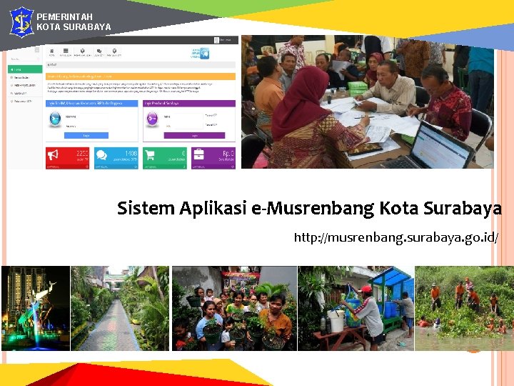 PEMERINTAH KOTA SURABAYA Sistem Aplikasi e-Musrenbang Kota Surabaya http: //musrenbang. surabaya. go. id/ 