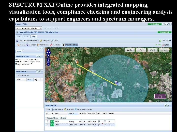 SPECTRUM XXI Online provides integrated mapping, visualization tools, compliance checking and engineering analysis capabilities