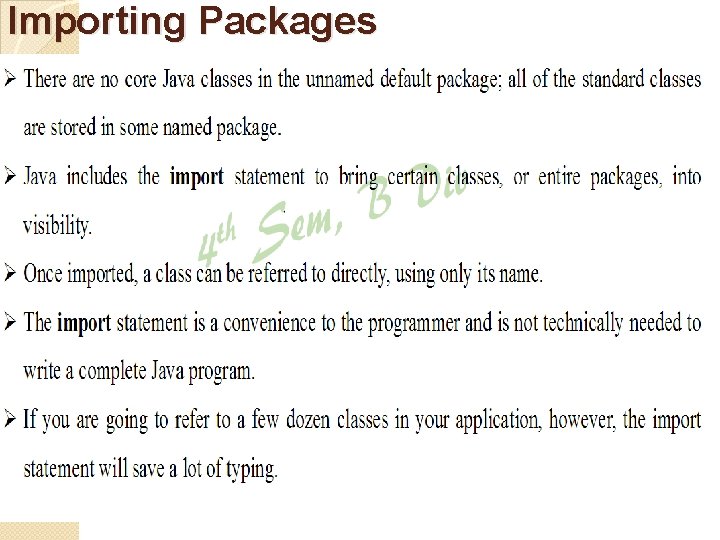 Importing Packages 