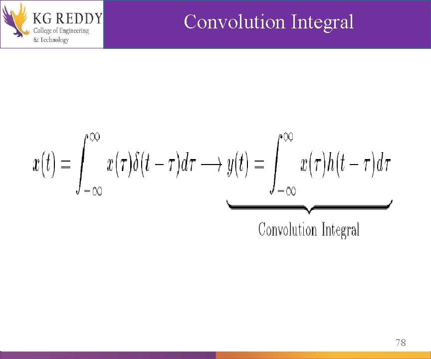 Convolution Integral 78 