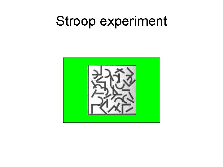 Stroop experiment RED 