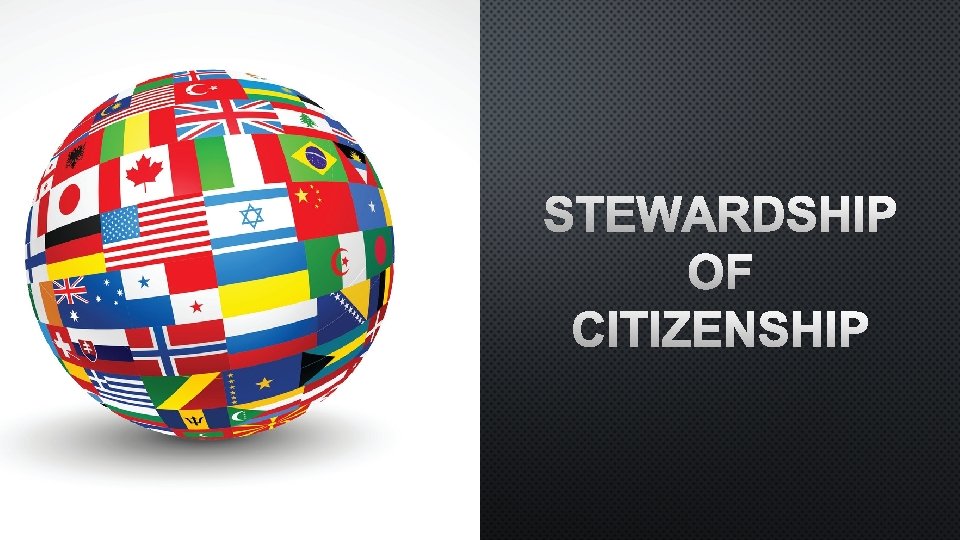 STEWARDSHIP OF CITIZENSHIP 