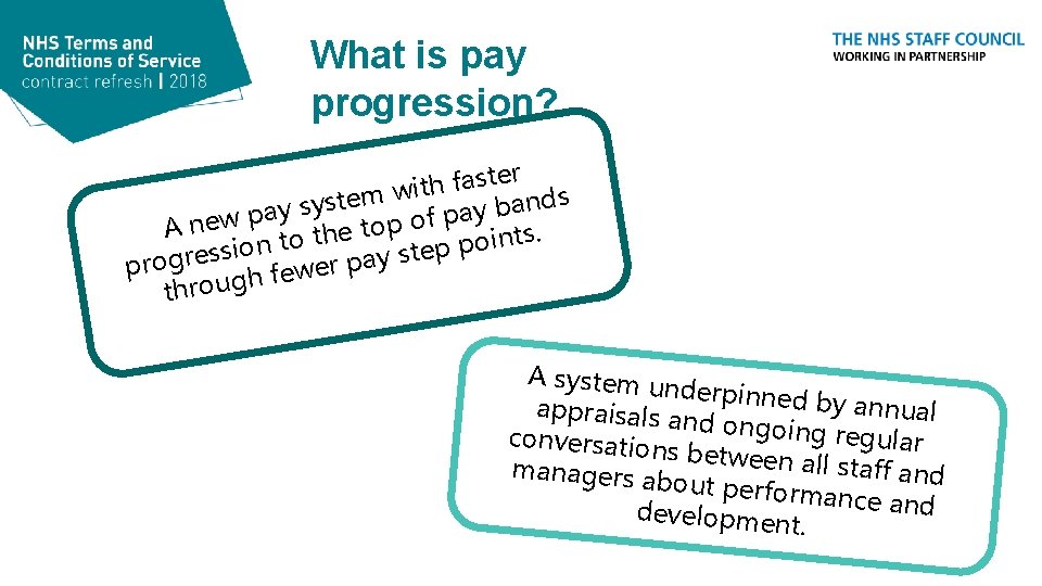 What is pay progression? r e t s a f h wit m s