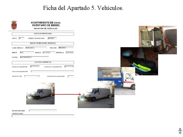 Ficha del Apartado 5. Vehículos. 