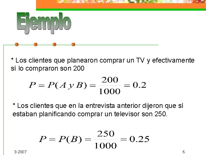 * Los clientes que planearon comprar un TV y efectivamente sí lo compraron son