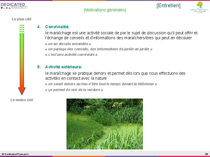 [Motivations générales] [Entretien] Le plus cité 4. Convivialité: le maraîchage est une activité sociale