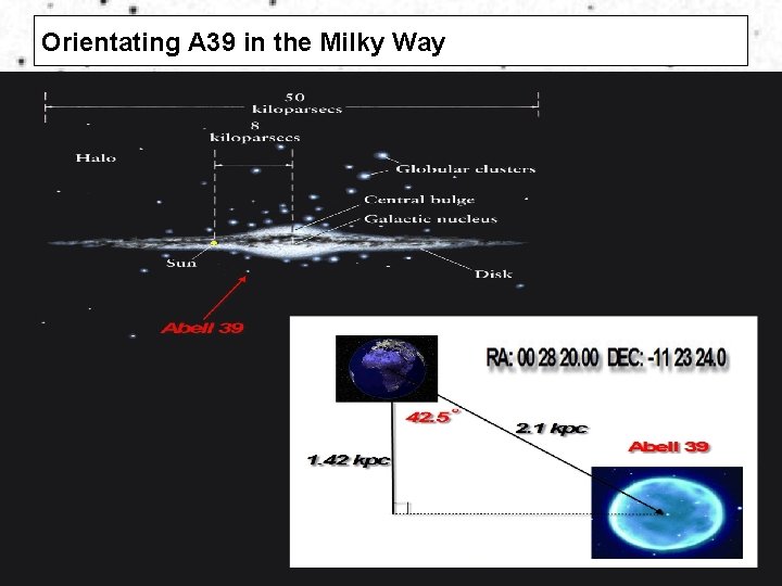 Orientating A 39 in the Milky Way 