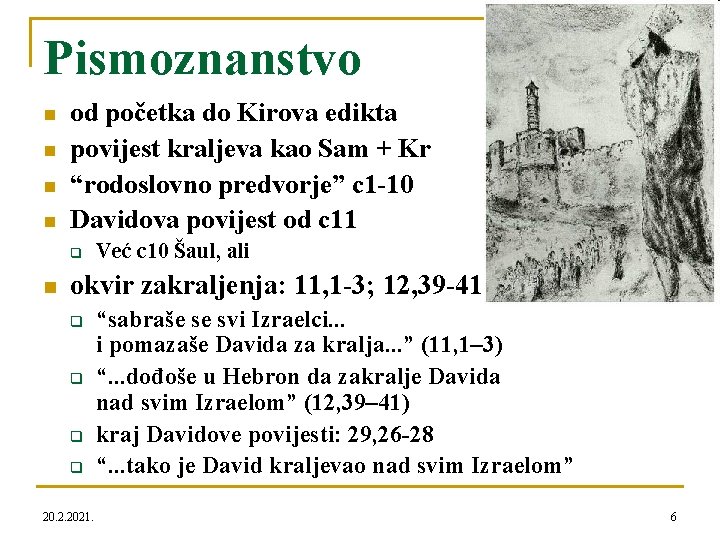 Pismoznanstvo n n od početka do Kirova edikta povijest kraljeva kao Sam + Kr