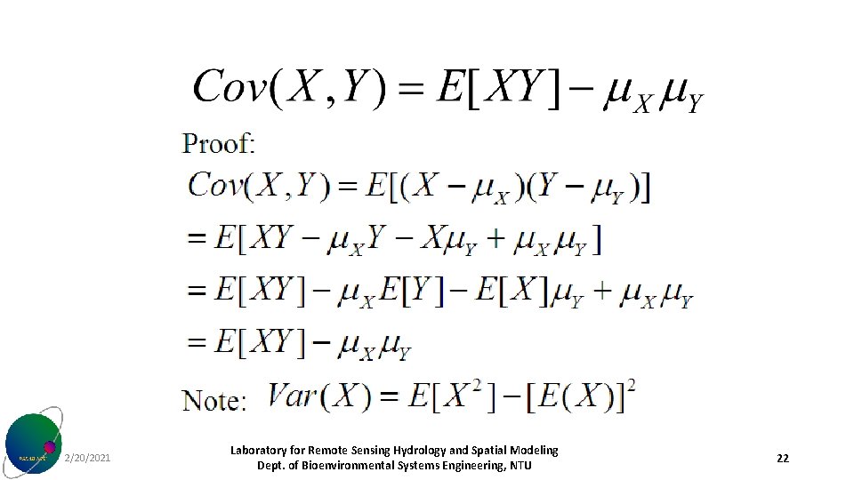 2/20/2021 Laboratory for Remote Sensing Hydrology and Spatial Modeling Dept. of Bioenvironmental Systems Engineering,