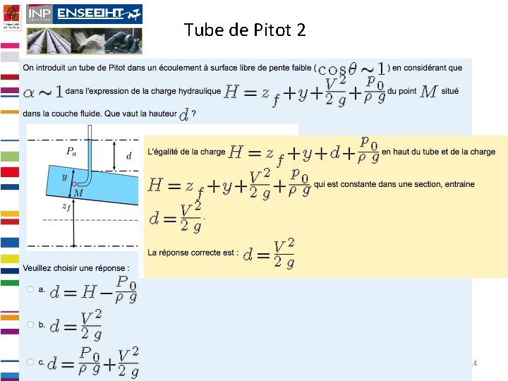 Tube de Pitot 2 Mardi 24 février 2015, O. Thual Amphi inversé : Hydraulique