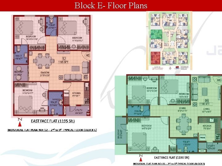 Block E- Floor Plans 