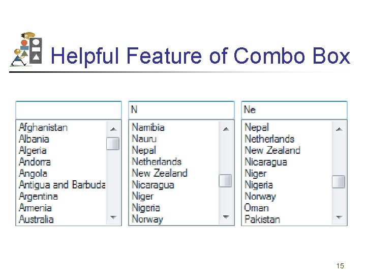 Helpful Feature of Combo Box 15 