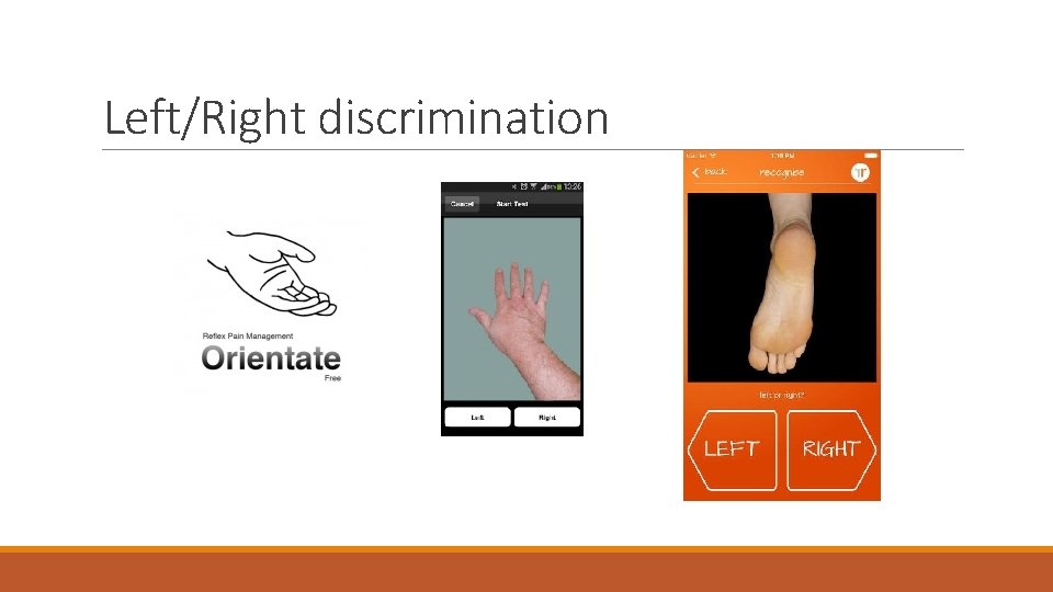 Left/Right discrimination 