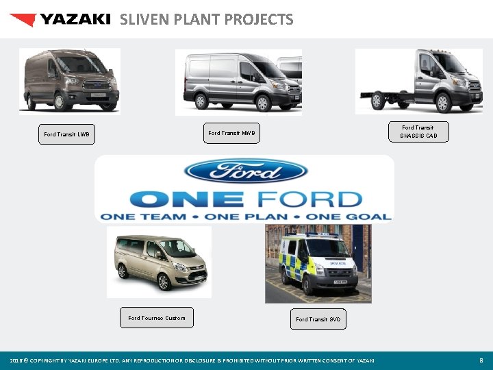 SLIVEN PLANT PROJECTS Ford Transit MWB Ford Transit LWB Ford Tourneo Custom SHASSIS CAB