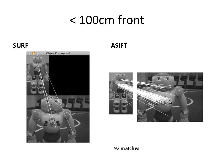 < 100 cm front SURF ASIFT 92 matches 