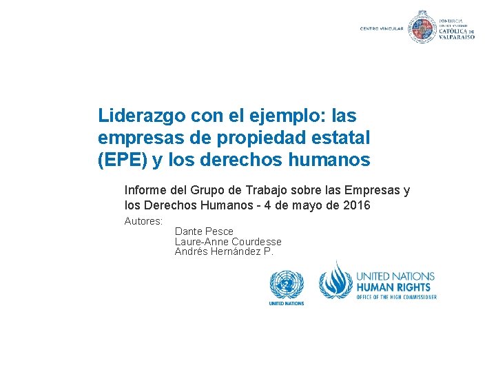 Liderazgo con el ejemplo: las empresas de propiedad estatal (EPE) y los derechos humanos