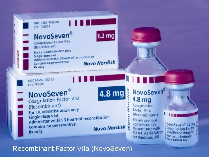 Recombinant Factor VIIa (Novo. Seven) 