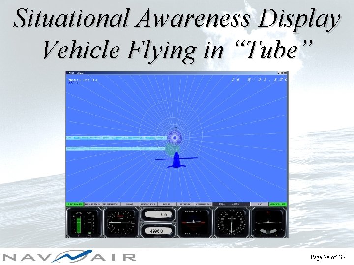 Situational Awareness Display Vehicle Flying in “Tube” Page 28 of 35 